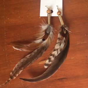 ALDO Feather Earrings